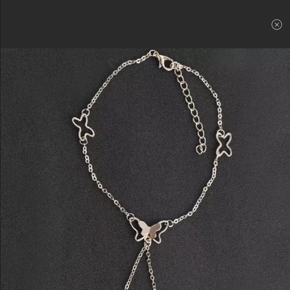 Butterfly ankle bracelet - Picture 2 of 6